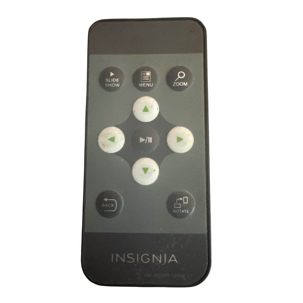 Insignia RM-NSDPF10WW-17 Digital Photo Frame Remote Control Black Replacement